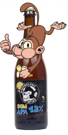 Pivovar Nachmelená Opice - Sun APA 12° 0,7l (American Pale ALe)