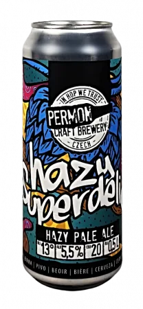 Pivovar Permon - Hazy Superdelic 13° 0,5l (Hazy Pale Ale)