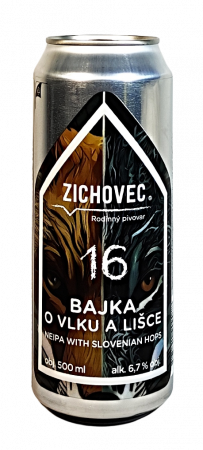 Rodinný pivovar Zichovec - Bajka o vlku a lišce 16° 0,5l (Slovenian NEIPA)