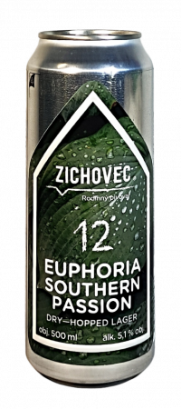 Rodinný pivovar Zichovec - Euphoria Southern Passion 12° 0,5l (Dry Hopped Lager)