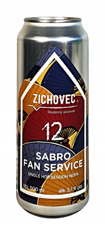 Rodinný pivovar Zichovec - Sabro Fan Service 12° 0,5l (Session NEIPA)