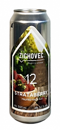 Rodinný pivovar Zichovec - Strataberry 12° 0,5l (Fruited Hazy Ale)