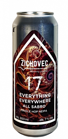 Rodinný pivovar Zichovec - Everything Everywhere All Sabro 17° 0,5l (Single Hop NEIPA)