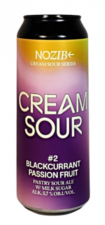 Pivovar Nozib - Cream Sour #2 Blackcurrant, Passion Fruit 18° 0,5l (Cream Sour)