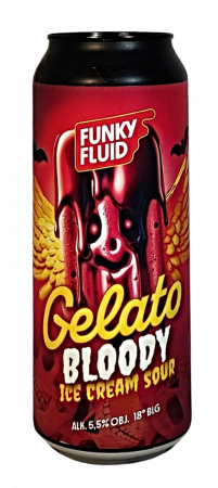 Pivovar Funky Fluid - Gelato: Bloody 18° 0,5l (Pastry Sour)