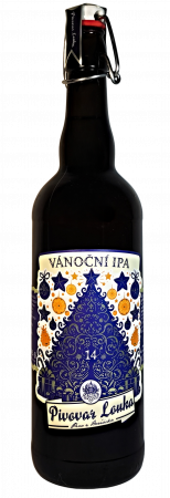 Pivovar Louka - Vánoční IPA 14° 0,75l (West Coast IPA)