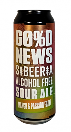 Pivovar Sibeeria - Good News: Sour Ale Mango & Passion Fruit 6° 0,5l (nealko Sour Ale)