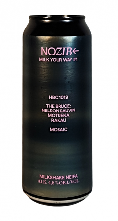 Pivovar Nozib - Milk Your Way #1 - HBC1019, The Bruce, Mosaic 16° 0,5l (Milkshake IPA)