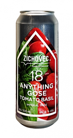 Rodinný pivovar Zichovec - Anything Gose Tomato Basil 18° 0,5l (Gose)