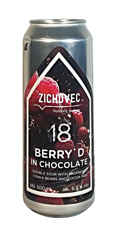 Rodinný pivovar Zichovec - Berry’d in Chocolate 18° 0,5l (Double Sour)