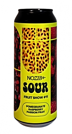 Pivovar Nozib - Sour Fruit Show #11 Pomegranate, Raspberry, Passion Fruit 15° 0,5l (Sour Ale)