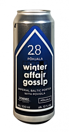 Rodinný pivovar Zichovec w/ Põhjala - Winter Affair Gossip Põhjala 28° 0,5l (Imperial Baltic Porter)