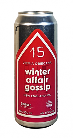 Rodinný pivovar Zichovec w/ Ziemia Obiecana - Winter Affair Gossip Ziemia Obiecana 15° 0,5l (NEIPA)