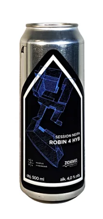 Rodinný pivovar Zichovec - Robin 4 Hyb 10° 0,5l (Session NEIPA)