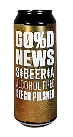 Pivovar Sibeeria - Good News: Czech Pilsner 0,5l (nealko ležák)