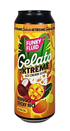Pivovar Funky Fluid - Gelato XTREME: Mango Sticky Rice 30° 0,5l (Ice Cream Sour)