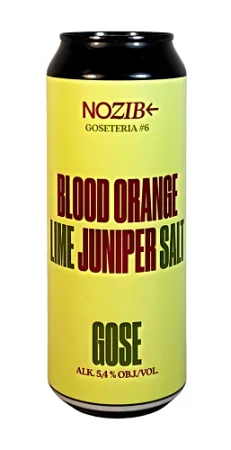 Pivovar Nozib - Goseteria #6 Blood Orange, Lime, Juniper 13° 0,5l (Gose)