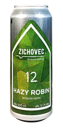 Rodinný pivovar Zichovec - Hazy Robin 12° 0,5l (Session NEIPA)