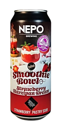 Pivovar Nepomucen w/ Upside Down - Smoothie Bowl: Strawberry Marcipan Dream 0,5l (Pastry Sour)