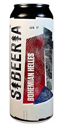 Pivovar Sibeeria - Bohemian Helles 11° 0,5l (světlý ležák)