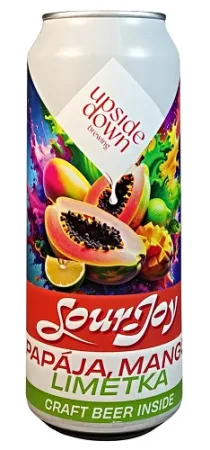 Pivovar Upside Down - Sour Joy: Papája, mango, limetka 13° 0,5l (Sour Fruit Ale)