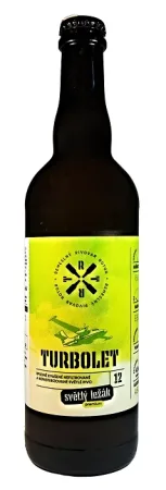 Pivovar ROTOR - Turbolet 12° 0,75l (světlý ležák)