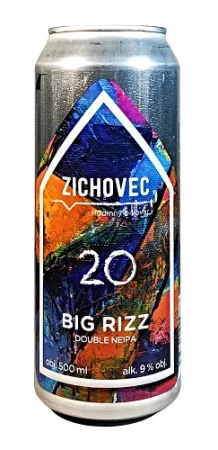 Rodinný pivovar Zichovec - Big Rizz 20° 0,5l (Double NEIPA)