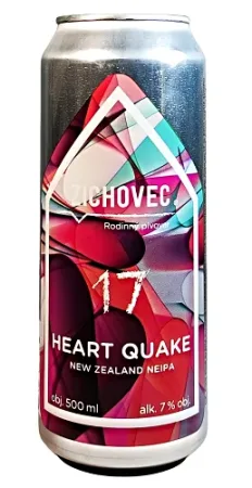 Rodinný pivovar Zichovec - Heart Quake 17° 0,5l (New Zealand NEIPA)