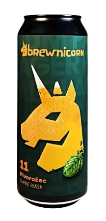 Pivovar Brewnicorn - Pivorožec 11° 0,5l (světlý ležák)