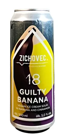 Rodinný pivovar Zichovec - Guilty Banana 18° 0,5l (Vegan Ice Cream Sour)