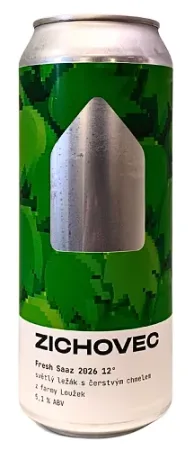 Rodinný pivovar Zichovec - Fresh SAAZ 2026 12° 0,5l (Fresh Hop Lager)