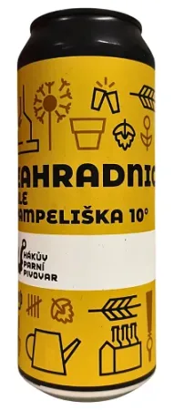 Hákův parní pivovar - Zahradnice Pampeliška 10° 0,5l (Bylinný Pale Ale)