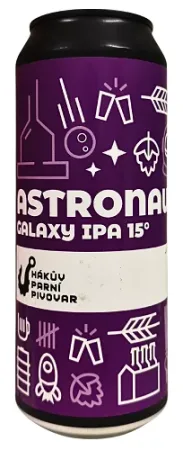 Hákův parní pivovar - Astronaut Galaxy 15° 0,5l (India Pale Ale)