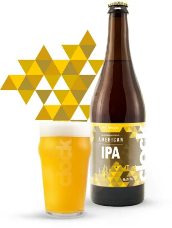 Pivovar Clock - American IPA 15° 0,7l (India Pale Ale)