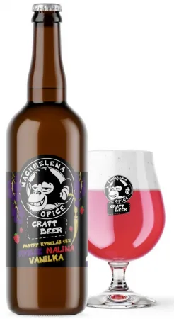Pivovar Nachmelená Opice - Rybíz-Malina-Vanilka Pastry sour 15° 0,7l (Sour)